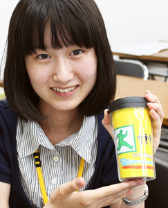 本日、体験で制作したタンブラー!